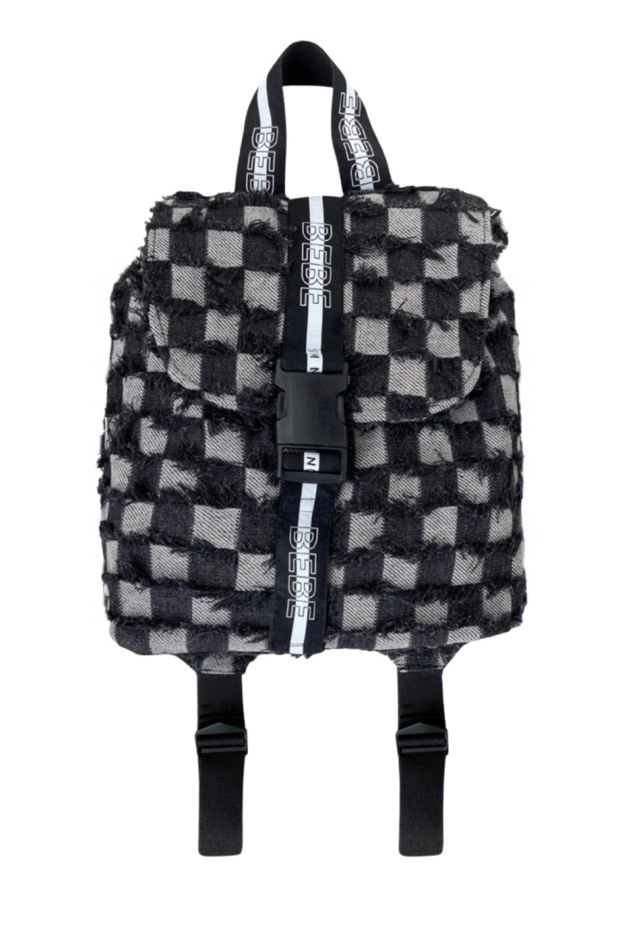 JEANSOWY PLECAK SZACHOWNICA