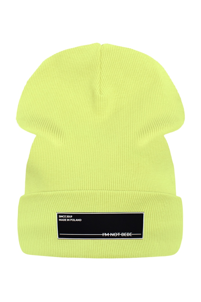 PRĄŻKOWANA CZAPKA Z ELASTOMEREM (OCIEPLANA)