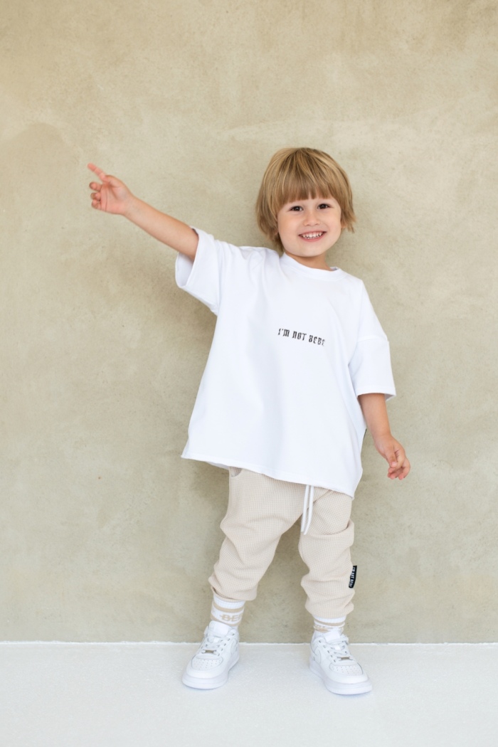 SPODNIE DRESOWE WAFEL BAGGY - GOTS