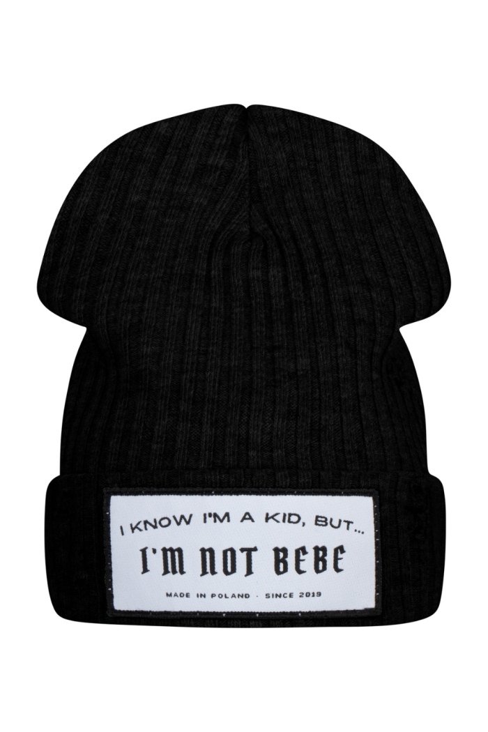 PRĄŻKOWANA CZAPKA I KNOW I′M A KID