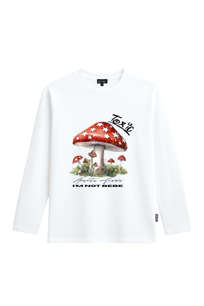 BLUZKA Z DŁUGIM RĘKAWEM MUCHOMOR