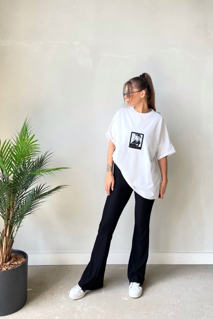 DAMSKA KOSZULKA Z NASZYWKĄ DON′T CALL ME CUTIE