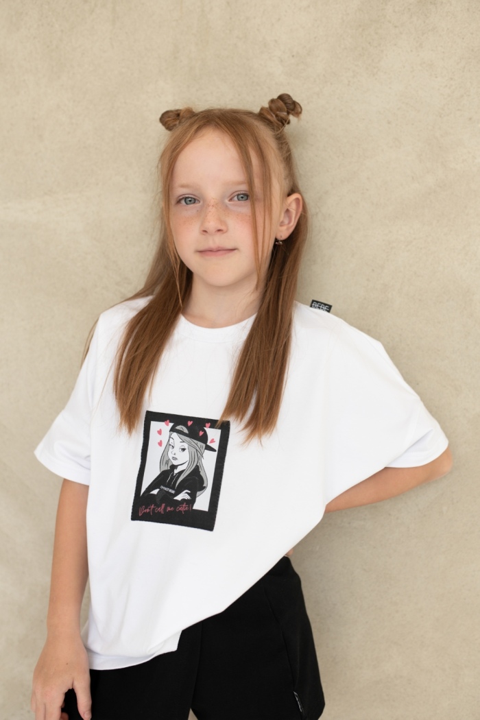 KOSZULKA Z NASZYWKĄ DON′T CALL ME CUTIE