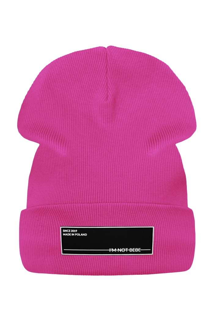 PRĄŻKOWANA CZAPKA Z ELASTOMEREM (OCIEPLANA)