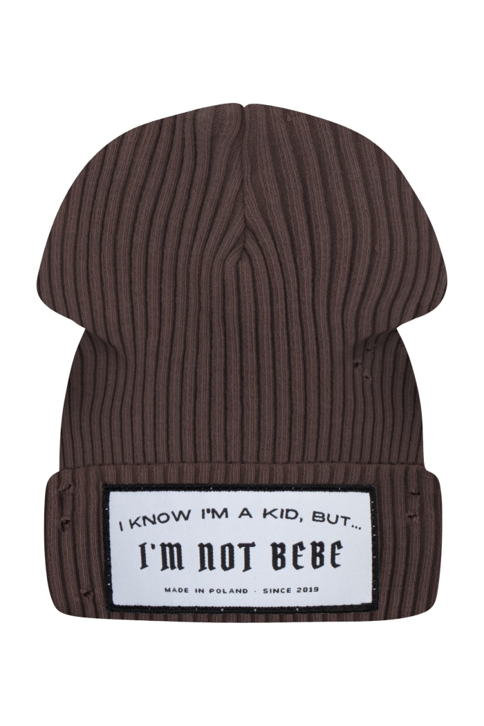 PRĄŻKOWANA CZAPKA I KNOW I′M A KID